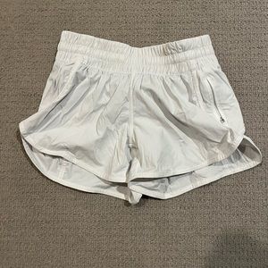 Womens White Lululemon Shorts